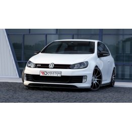 Накладка сплиттер на передний бампер на Volkswagen Golf VI GTI 35TH